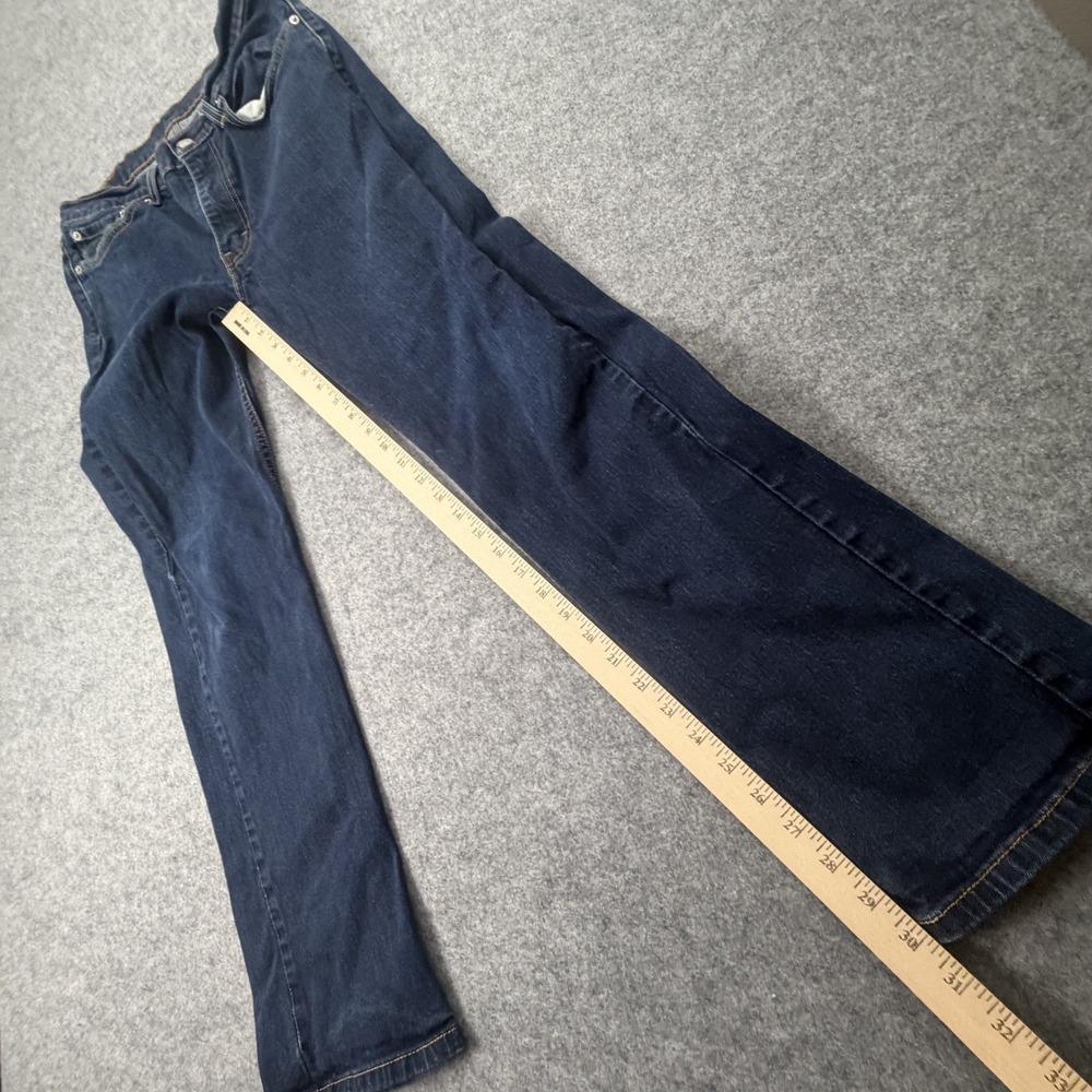 Levi's 514 Men's Straight Fit Jeans Dark Wash W34 L32 Denim Cotton - Picture 6 of 13